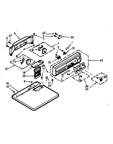Top and console assembly