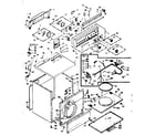 Kenmore 1106917802 machine sub-assembly diagram