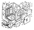Kenmore 1106927450 cabinet assembly diagram