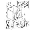 Kenmore 1106957701 machine sub-assembly diagram