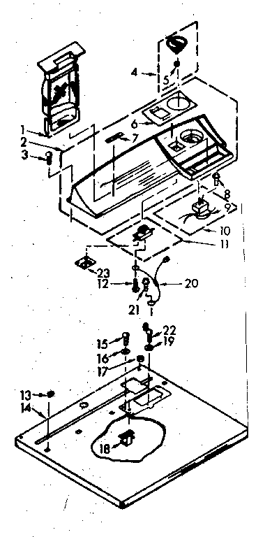 Top & console assembly