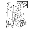 Kenmore 1106957702 machine sub-assembly diagram