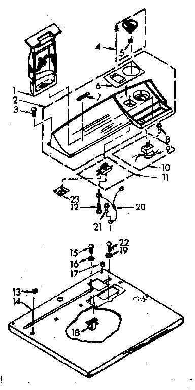 Top and console assembly
