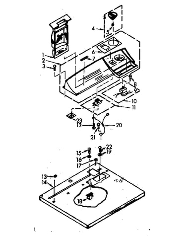 Top and console assembly