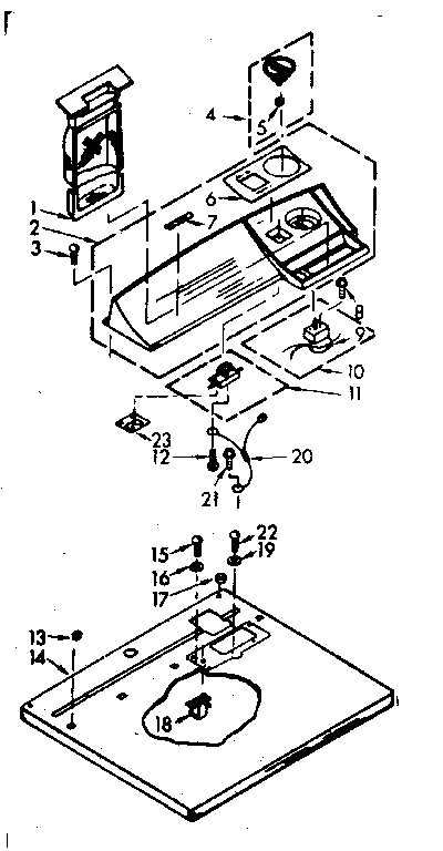 Top & console assembly