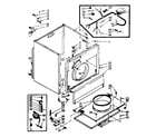Kenmore 1106957704 machine sub-assembly diagram