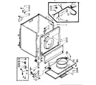 Kenmore 1106957705 machine sub-assembly diagram