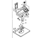 Kenmore 1106957705 top and console assembly diagram