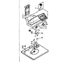 Kenmore 1106957706 top and console assembly diagram
