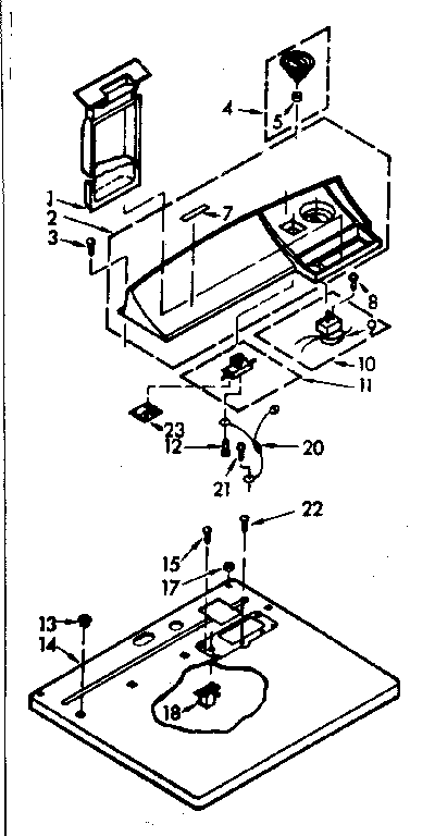 Top and console assembly