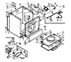 Kenmore 1106957710 cabinet assembly diagram