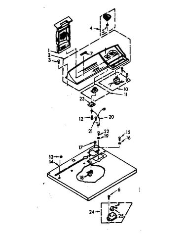 Top and console assembly