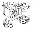 Kenmore 1106957711 cabinet assembly diagram