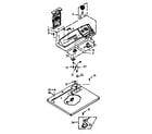 Kenmore 1106957711 top and console assembly diagram