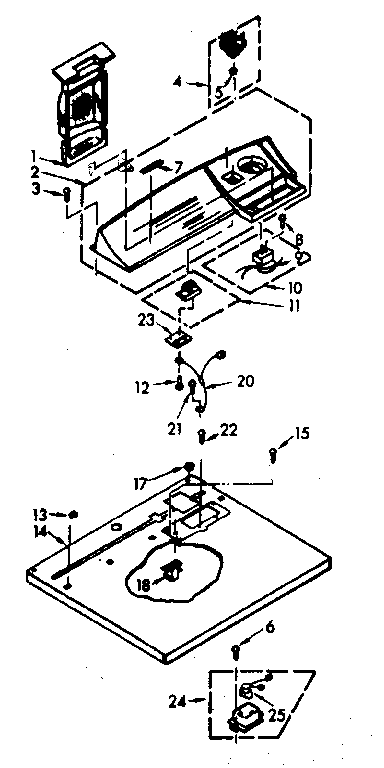 Top and console assembly