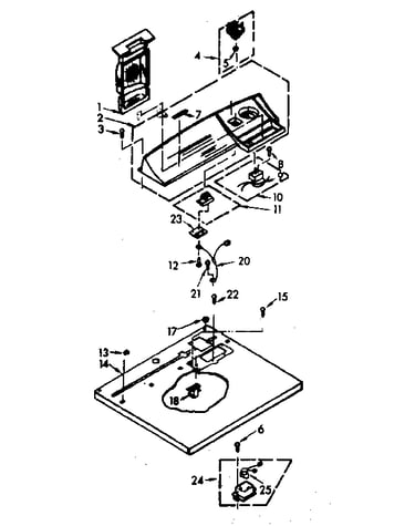 Top and console assembly