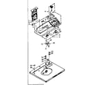 Kenmore 1106958700 top & console assembly diagram