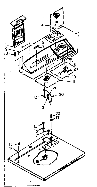 Top & console assembly