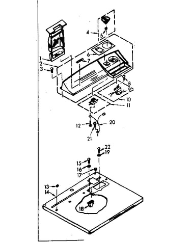 Top & console assembly