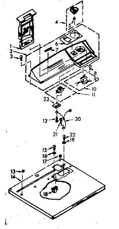 Top & console assembly