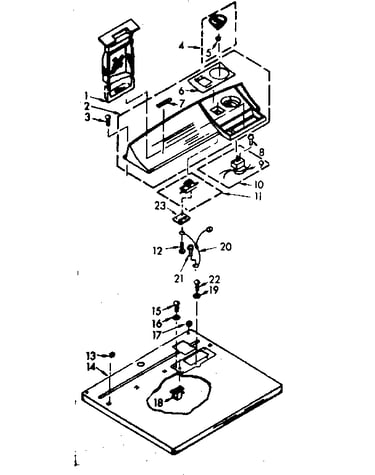 Top & console assembly