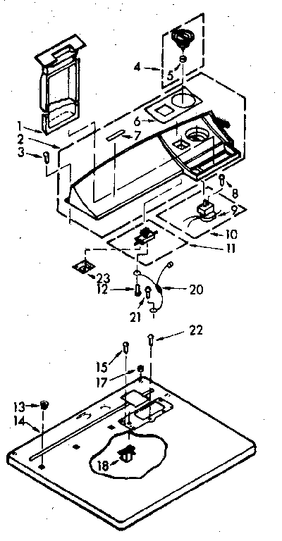 Top and console assembly