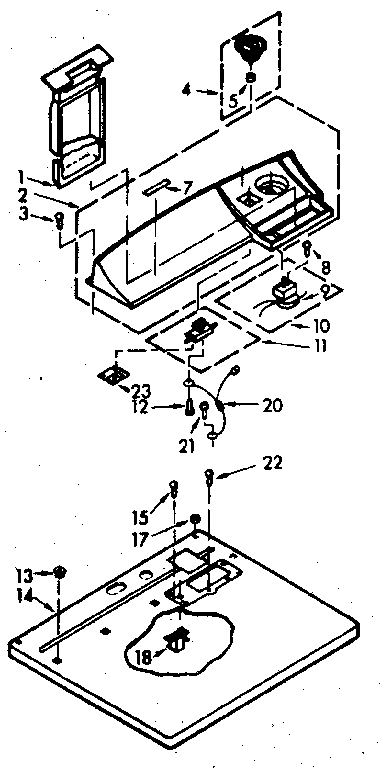 Top and console assembly