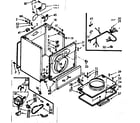 Kenmore 1106958710 cabinet assembly diagram