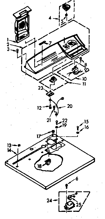 Top and console assembly