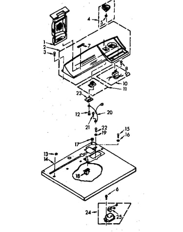 Top and console assembly