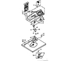 Kenmore 1106958711 top and console assembly diagram
