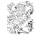 Craftsman 13196610 grill/tie bar and pulley diagram