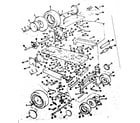 Craftsman 13196610 base and wheel assembly diagram