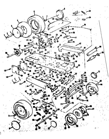 Base and wheel assembly