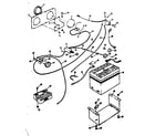 Craftsman 13196610 battery and cables diagram