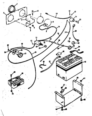 Battery and cables