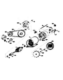 Stator and pulley assembly