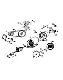 Stator and pulley assembly