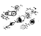 Craftsman 58032083 stator and pulley assembly diagram