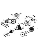 Stator and pulley assembly