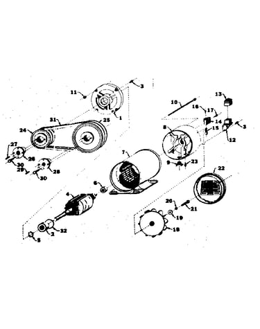 Stator and pulley assembly