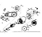Craftsman 58032084 stator and pulley assembly diagram