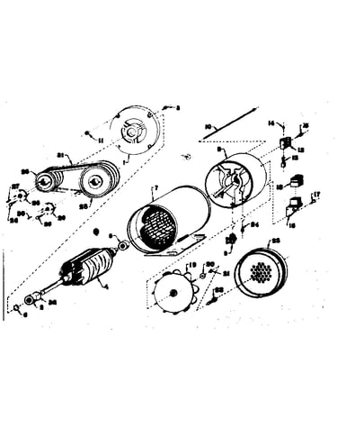 Stator and pulley assembly