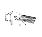Kenmore 14384521 cast iron barbecue grid - no. 42-84019 diagram