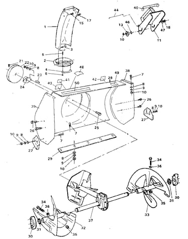 Auger housing assembly