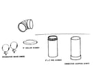 Kenmore 143846600 pipe and accessories diagram