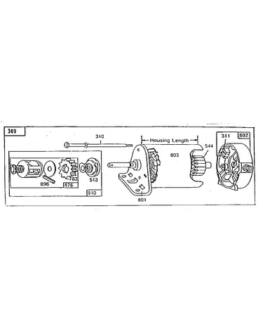 Starting motor