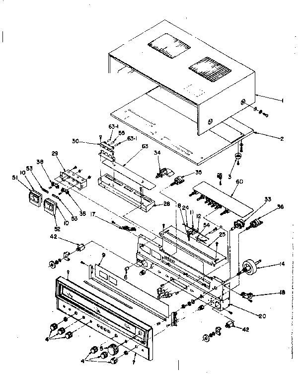 Cabinet and chassis front mounted assemblies