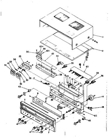 Cabinet and chassis front mounted assemblies