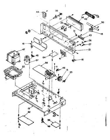 Chassis and rear mounted assemblies